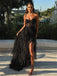 Sexy Sweetheart Sleeveless Mermaid Tulle Long Prom Dresses For Party, PG630