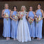 Soft Halter Sleeveless Mermaid Satin Bridesmaid Dresses For Wedding Party, PGB128