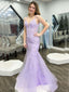 Elegant Spaghetti Strap V-neck Mermaid Sleeveless Long Prom Dresses For Party, PG116