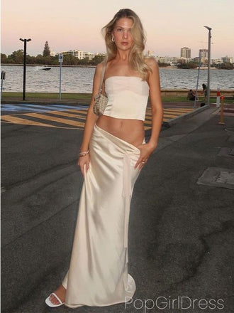 Soft Sweetheart Sleeveless Mermaid Satin Long Prom Dresses For Party, PG960