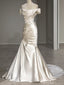 Elegant Off-shoulder Sleeveless Mermaid With Trailing Long Prom Dresses For Party, PG80