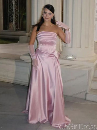 Soft Sweetheart Sleeveless Mermaid Satin Long Prom Dresses For Party, PG602