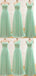 Formal Mismatched Sleeveless A-line Long Chiffon Bridesmaid Dresses For Wedding Party, PGB23