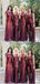 Shiny MIsmatched Sparkly Bridesmaid Dresses For Wedding Party, PGB48