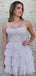 Shiny Sweetheart Sleeveless Short A-line Homecoming Dresses For Party, PGH90