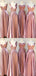 Formal Mismatched Sleeveless A-line Long Bridesmaid Dresses For Wedding Party, PGB17