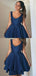 Formal V-neck Sleeveless Short A-line Homecoming Dresses, PGH48