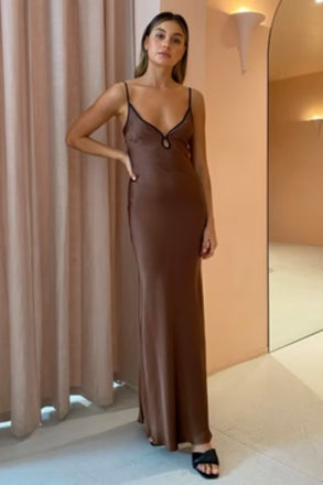 Soft Spaghetti Strap Sleeveless Mermaid Satin Long Prom Dresses For Party, PG965