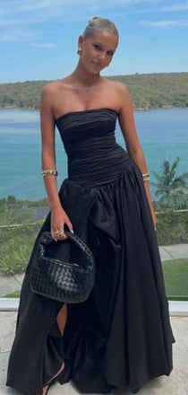 Formal Sweetheart Sleeveless Mermaid Satin Long Prom Dresses For Party, PG793