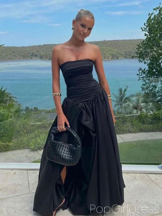 Formal Sweetheart Sleeveless Mermaid Satin Long Prom Dresses For Party, PG793