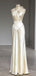 Unique Sleeveless Mermaid White Long Prom Dresses For Wedding Party,PG22