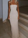 Sexy Sweetheart Sleeveless Mermaid Satin Long Prom Dresses For Party, PG855