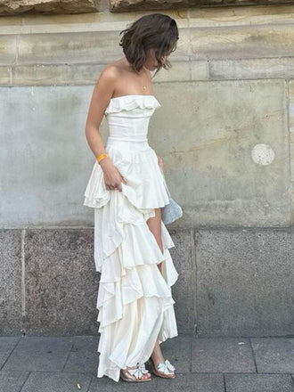 Formal Sweetheart Sleeveless Mermaid Satin Long Prom Dresses For Party, PG794