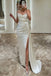 Sexy Sweetheart Sleeveless Mermaid Satin Long Prom Dresses For Party, PG841