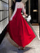 Elegant V-neck Sleeveless Mermaid Satin Long Prom Dresses For Party, PG771