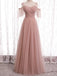 Formal Off-shoulder Sleeveless Mermaid A-line Prom Dresses For Wedding Party, PG33