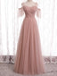 Formal Off-shoulder Sleeveless Mermaid A-line Prom Dresses For Wedding Party, PG33