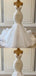 Gorgeous Sweetheart Sleeveless Mermaid White Wedding Dresses With Trailing, PGW08