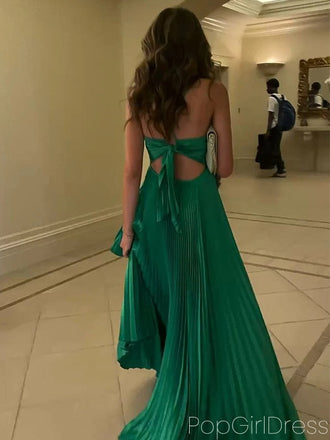 Sexy Spaghetti Strap Sleeveless Mermaid Satin Long Prom Dresses For Party, PG864