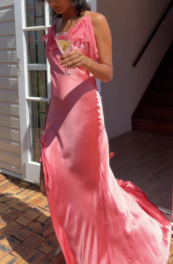 Sexy Off-shoulder Sleeveless Mermaid Satin Long Prom Dresses For Party, PG857