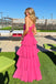 Sexy V-neck Sleeveless A-line Jersey Long Prom Dresses For Party, PG847