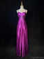 Elegant Spaghetti Strap Sleeveless Mermaid Satin Long Prom Dresses For Party, PG281