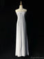 Simple Sweetheart Sleeveless A-line Chiffon Long Prom Dresses For Party, PG277