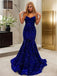 Sexy Sweetheart Mermaid Sleeveless Prom Dresses With Trailing For Party, PG146