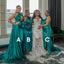 Sexy Mismatched Sleeveless Mermaid Bridesmaid Dresses For Wedding Party, PGB95