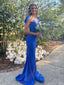 Sexy V-neck Mermaid Sleeveless Prom Dresses For Party, PG142