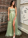 Sexy Sweetheart Sleeveless A-line Long Prom Dresses With Front Slit For Party, PG179