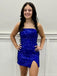 Sexy Sweetheart Short Sleeveless Sequin Mermaid Homecoming Dresses For Party, PGH315