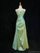 Elegant Sweetheart Sleeveless lace Mermaid Satin Long Prom Dresses For Party, PG284