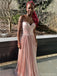 Shiny Sweetheart Sleeveless A-line Satin Long Prom Dresses For Party, PG236