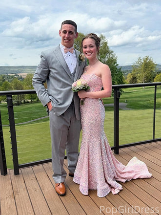 Gorgeous Pink Sweetheart Mermaid Long Prom Dress Ideas, Evening Party Dresses , PG1032